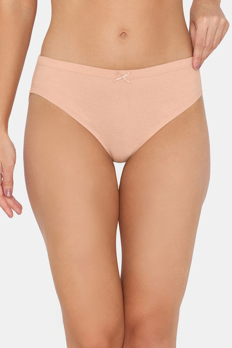 Rosaline Cotton Comfort Medium Rise Full Coverage Bikini Panty (Pack of 3) - Multicolor — image 6